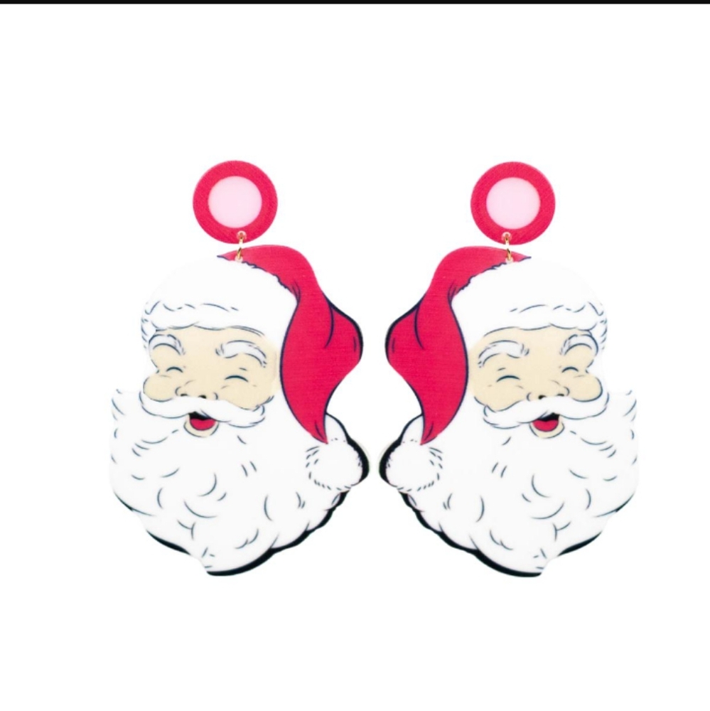 HoHoHo Santa Earrings